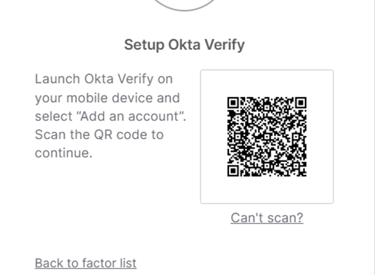 Scan QR code in app